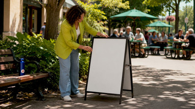 What Is a Custom A-Frame Sign for Small Businesses