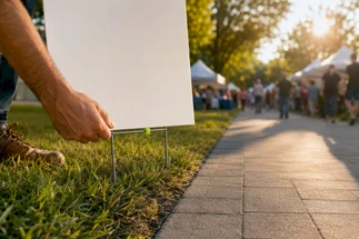 Exhibitors: Yard Signs for Events Shipped in Two Business Days