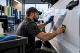 Compliant, Paint Safe Temporary Truck Lettering for Small Business