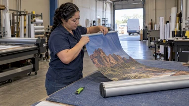 Fast Banner Stand Replacement Graphics: $35 Arrowhead Layout, $10 Rush