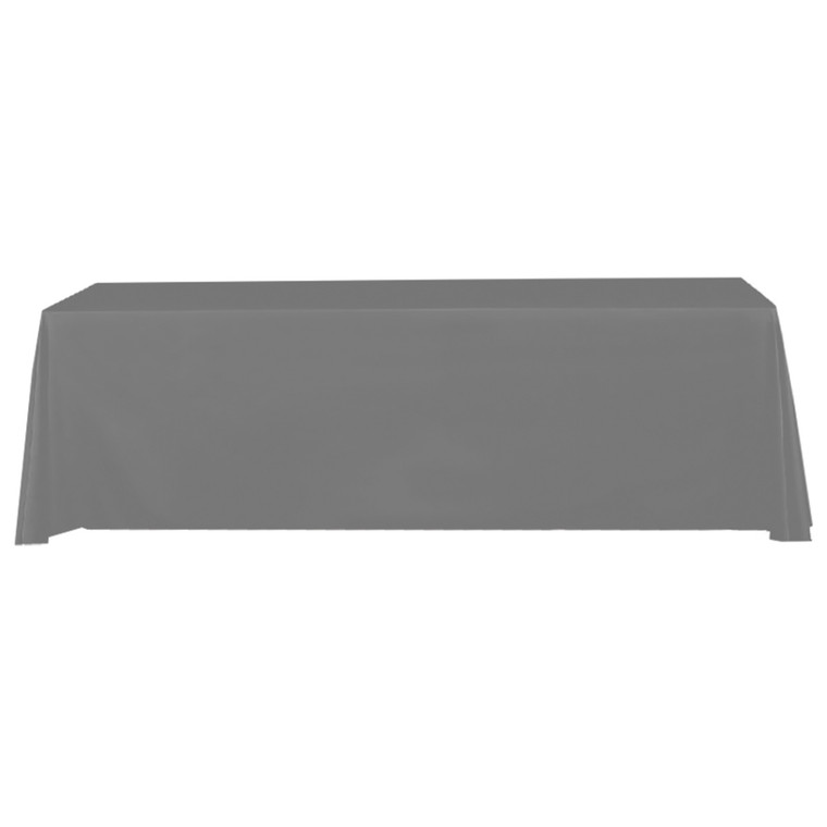 Table Throw Stock 8 ft Gray 4 Sided - No Print