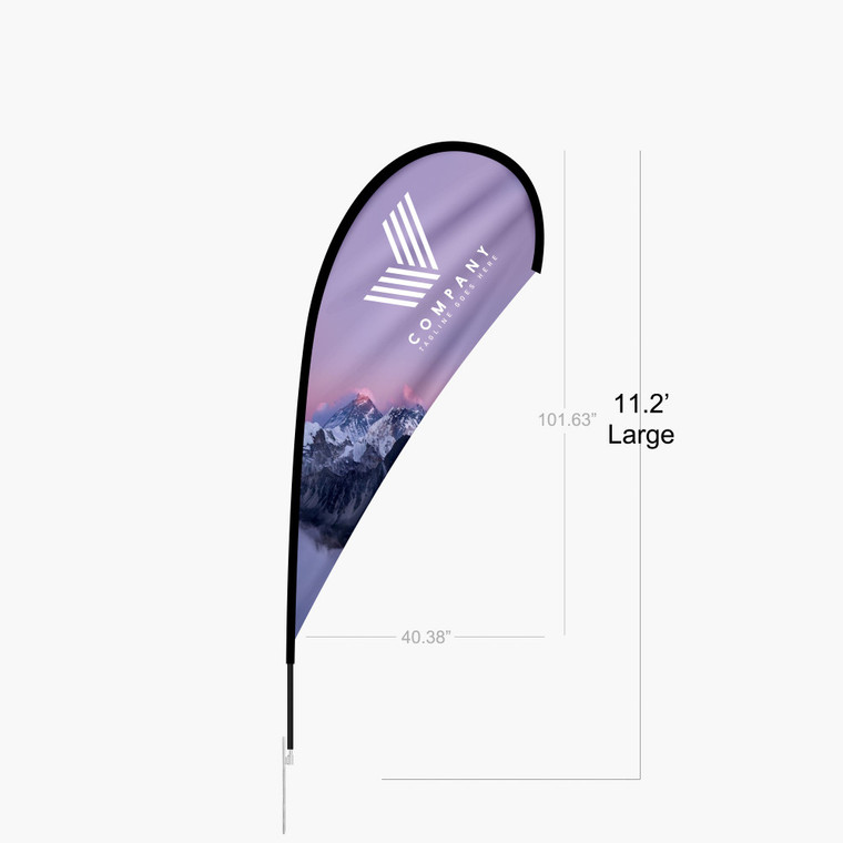 Teardrop Flag Large 11 ft
