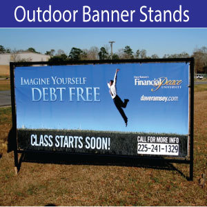 Outdoor Banners with Stands