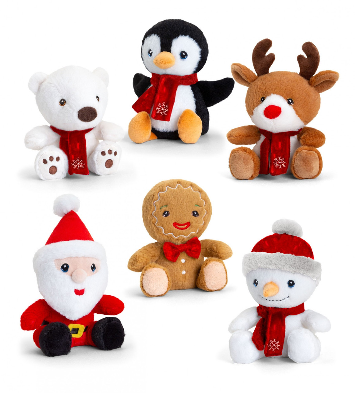 Soft Toy - Keeleco Christmas Beanie (14cm) (Assorted Designs)