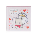 For Your Eyes Only Glass Coaster - Tea with You