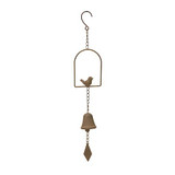 Bronze Hanging Bell with Bird (56cm)