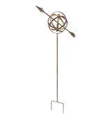 Armillary Flower Stake 