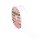 50mm Velvet Ribbon - White (20m)