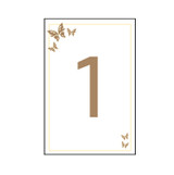 Brown & Cream Butterfly Table Numbers