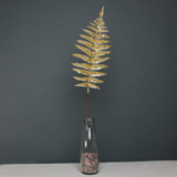Gold Glitter Fern Leaf 