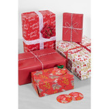 8m Raspberry Gift Wrap Pack 