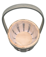 Two Tone Round Softwood Basket