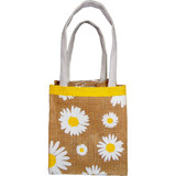 Jute Plant Bags - Natural Daisy & Posy (Set)