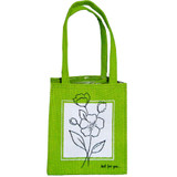 Jute Plant Bags - Colourful Flower Couture Outline (Set)