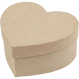 Hat Boxes - Hearts in Kraft (Set of 3)