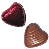Chocolate Hearts - Dark Chocolate in Burgundy Foil (1kg)