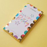 Joypots Joybar - Milk Chocolate 'Happy Birthday' Message Bar