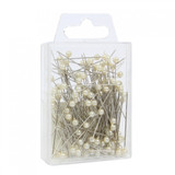 7cm Round Pins Ivory Pearl x 144