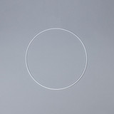 Metal Flower Hoop - White (50cm)