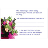 Information Cards - Message Florist Called Today
