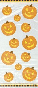Halloween Cello Confectionery Bags - Pumpkin Glow