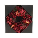 Artificial Readymade Wreath - Cinnamon & Red Glitter (30cm)