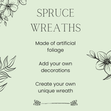 24" Vermont Spruce Double Wreath (216 Tips)