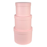 Hat Boxes - Pink Pale (Set of 3)