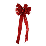 Readymade Bow - Satin Metallic Red (29cm x 72cm)