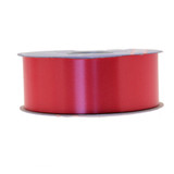 50mm Plain Poly Ribbon - Red Premium