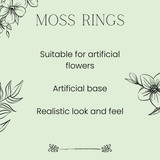 25cm (10") Wreath Ring - Moss Green