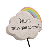 Memorial Grave Spike - Rainbow Thoughts of You Mam