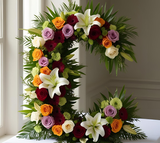 "C" OASIS® NAYLORBASE® Eco-Base Quick Clip Floral Foam Tribute Letters
