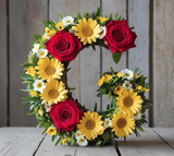 "G" OASIS® NAYLORBASE® Eco-Base Quick Clip Floral Foam Tribute Letters
