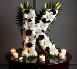 "K" OASIS® NAYLORBASE® Eco-Base Quick Clip Floral Foam Tribute Letters