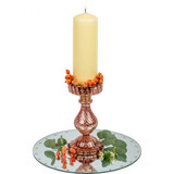 Candlestick Holder - Pillar Wuthering Rose Gold (10cm)