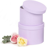 Hat Boxes - Plain Lilac (Set)