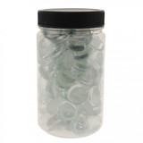 Clear Glass Nuggets In Jar