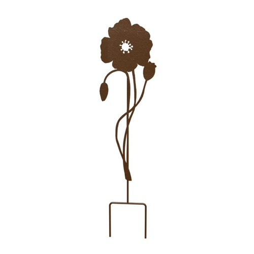 Rust Poppy Decorative Plant Support (76cm)