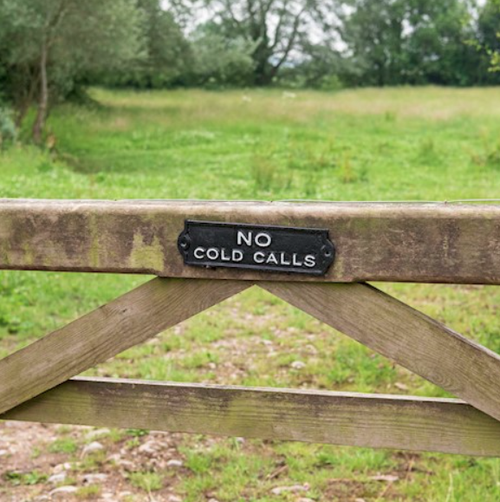 No Cold Calls Sign 