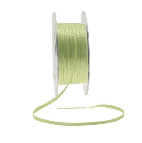 Lime Green Satin Ribbon 3mm x 50m