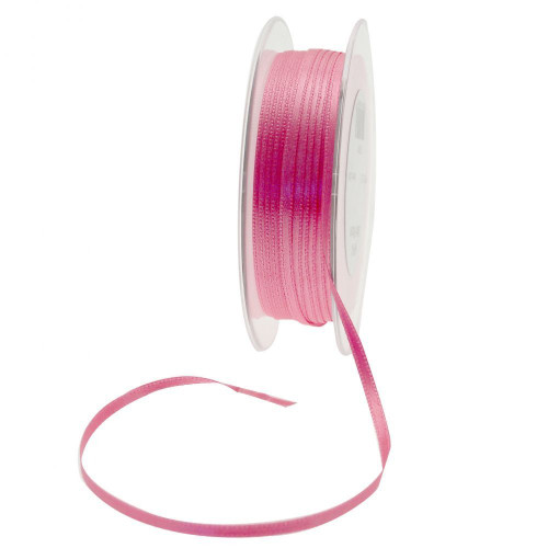 Pink Satin Ribbon 3mm 