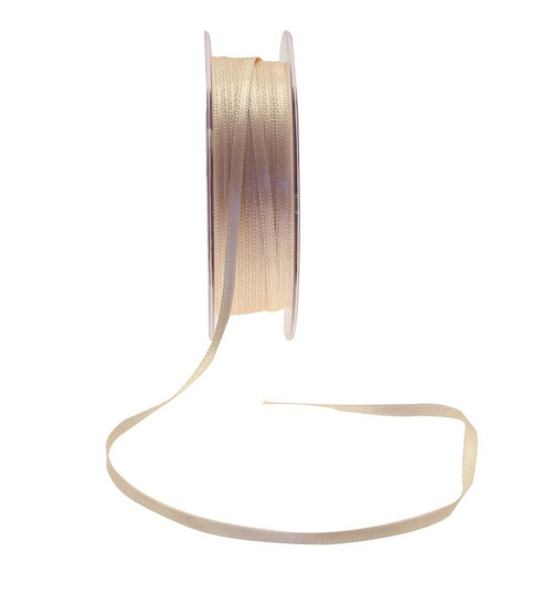 Oyster Satin Ribbon 3mm 