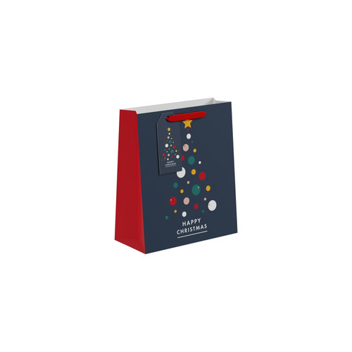 Happy Christmas Bauble Gift Bag (Medium) 