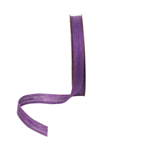 15mm Jute Ribbon - Open Weave Purple Eleganza (20m)