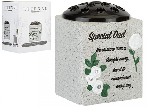 Memorial Grave Flower Pot Dad