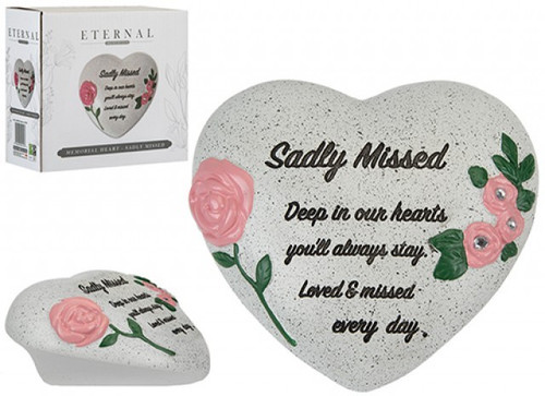 Sadly Missed Memorial Heart