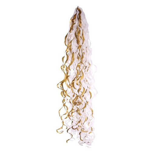 Metallic Gold & White Balloon Tassel