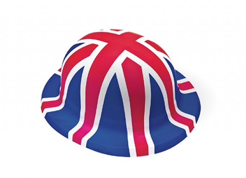 Union jack Plastic Bowler Hat 