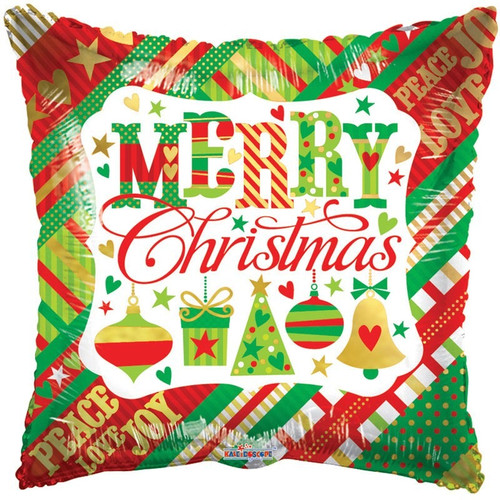Foil Helium/Air Balloon - Christmas 'Merry Christmas' Pillow Balloon